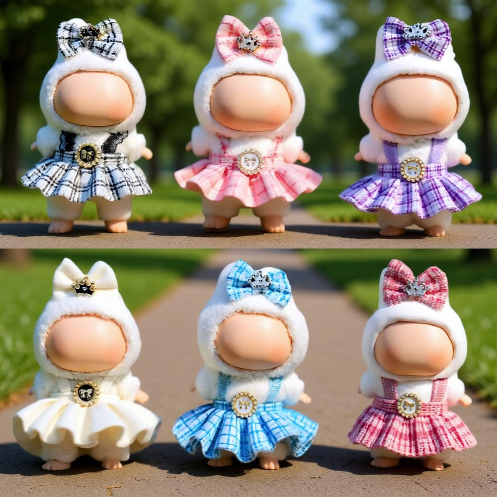 VVQUI 17cm dress set washable fabric stays vibrant