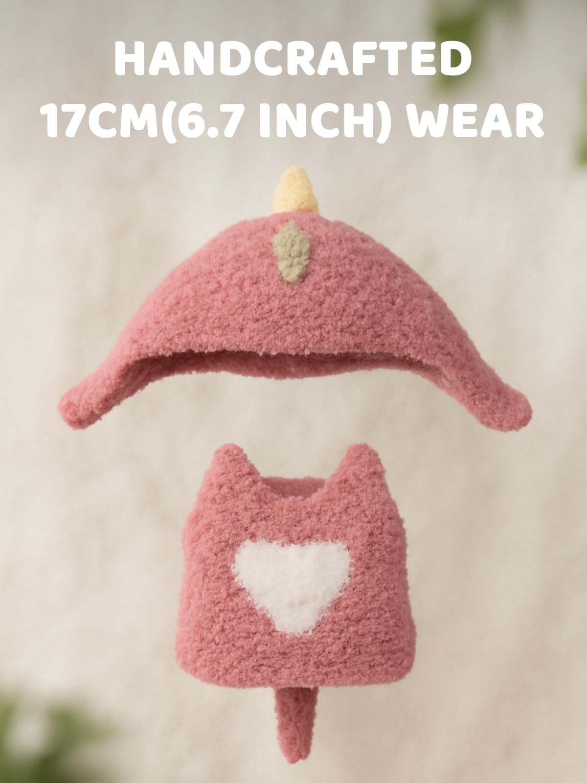 VVQUI soft-bright-dino doll outfit with durable materials for lively play.