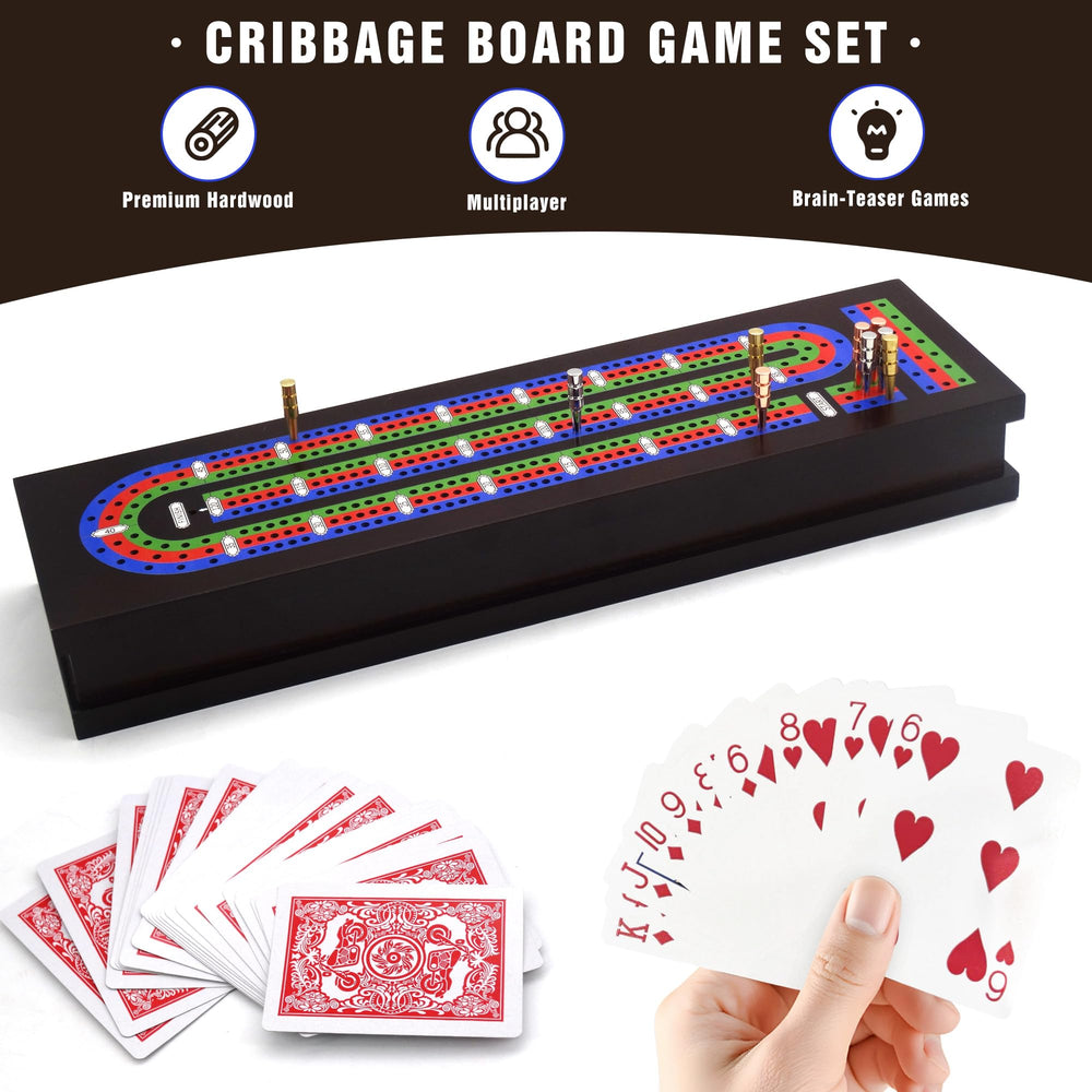 VVSBPL included playing cards and pegs ready for setup