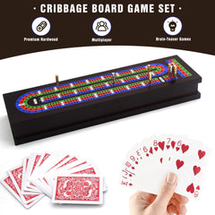 VVSBPL included playing cards and pegs ready for setup