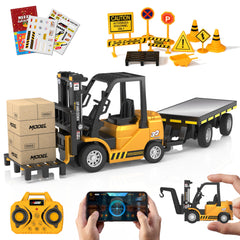 VWAHNANA 1/64 scale forklift die-cast body for durable desktop display