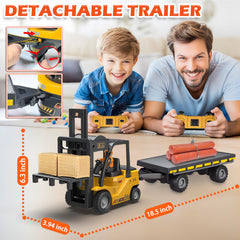 VWAHNANA flatbed trailer complements cargo transport play and scene-building.