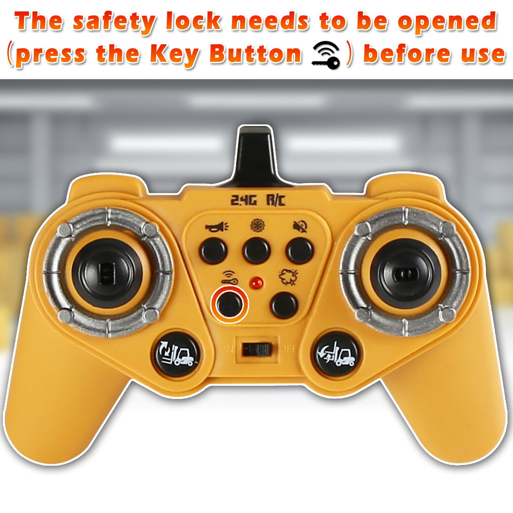 VWAHNANA RC forklift ABS plastic build promises durability during everyday play.