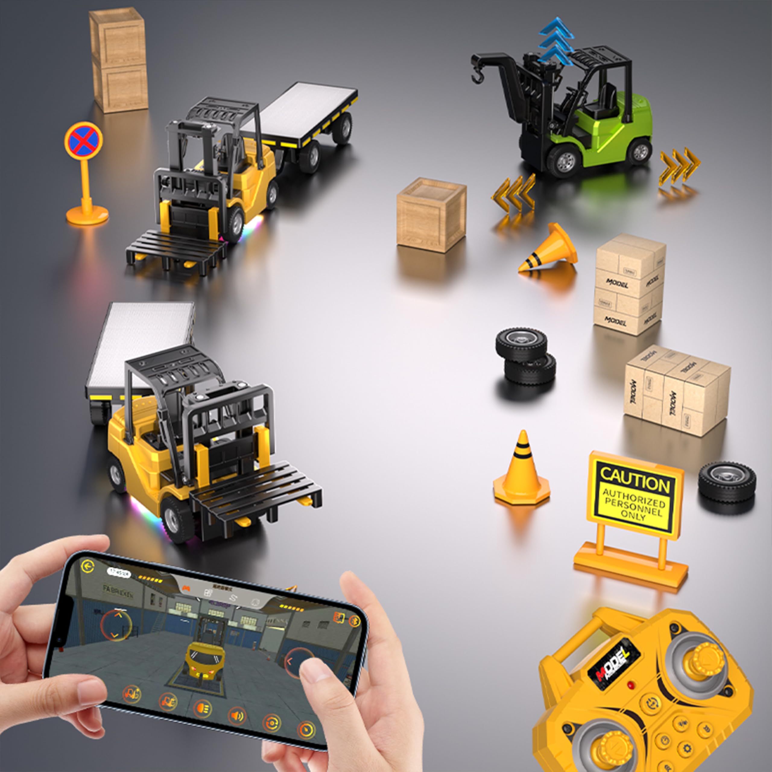 VWAHNANA USB-C fast charging keeps the mini forklift ready