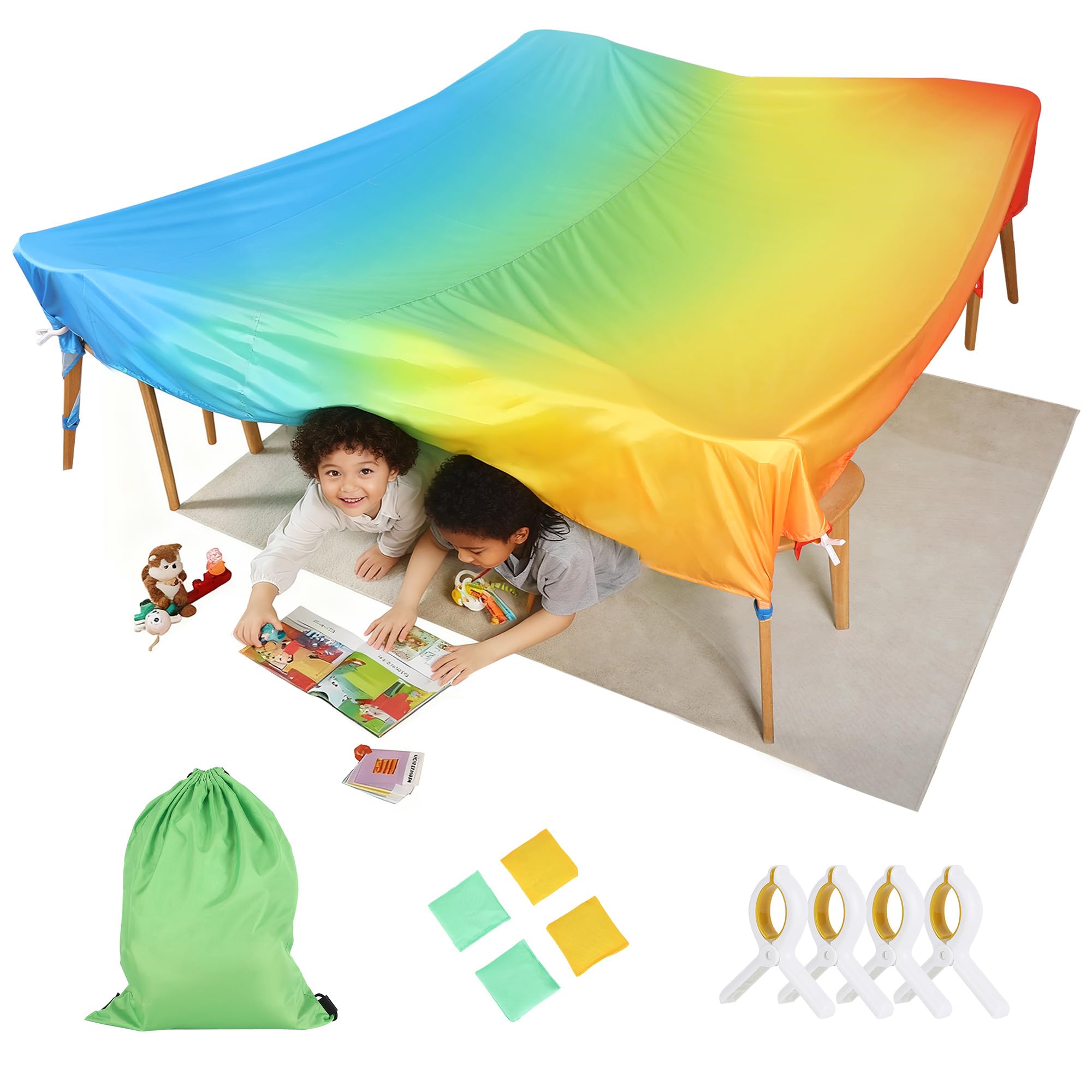 Vylceon Magic Fort fabric close-up showing soft, skin-friendly material for kids.