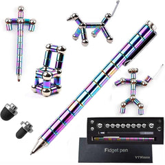 Vywmna fidget pen deformation magnetic shows flexible shapes for creative focus during study.
