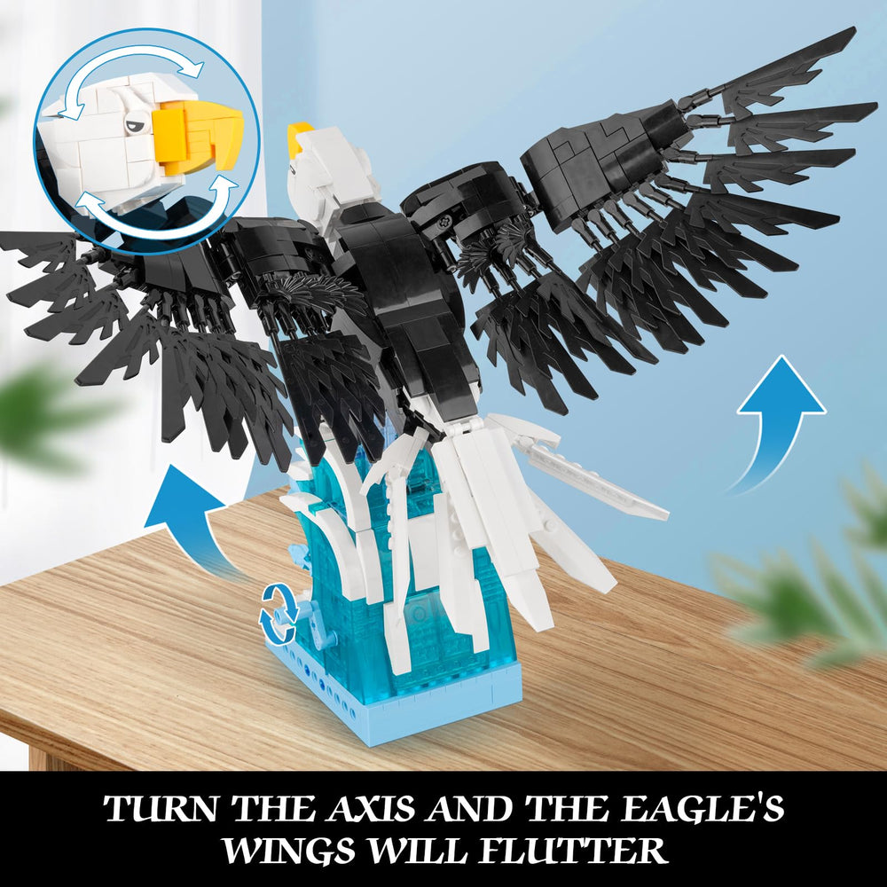 Vziimo 1018-piece eagle building kit offers durable construction and long-lasting play.
