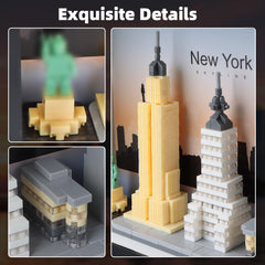 Vziimo Statue of Liberty micro-block detail boosts collectible display appeal
