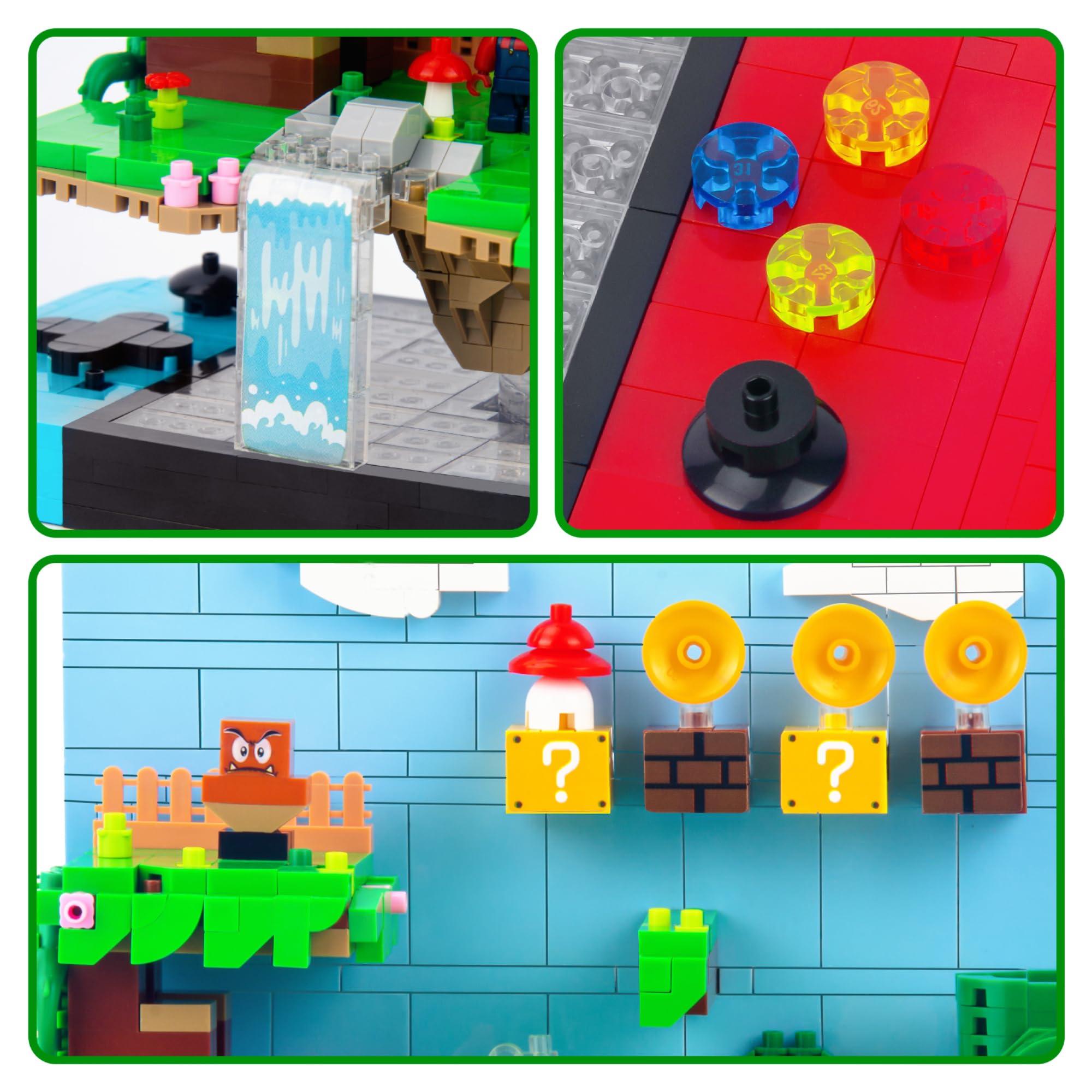 Vziimo Super Game Building Sets: movable characters enable dynamic role-playing experiences.