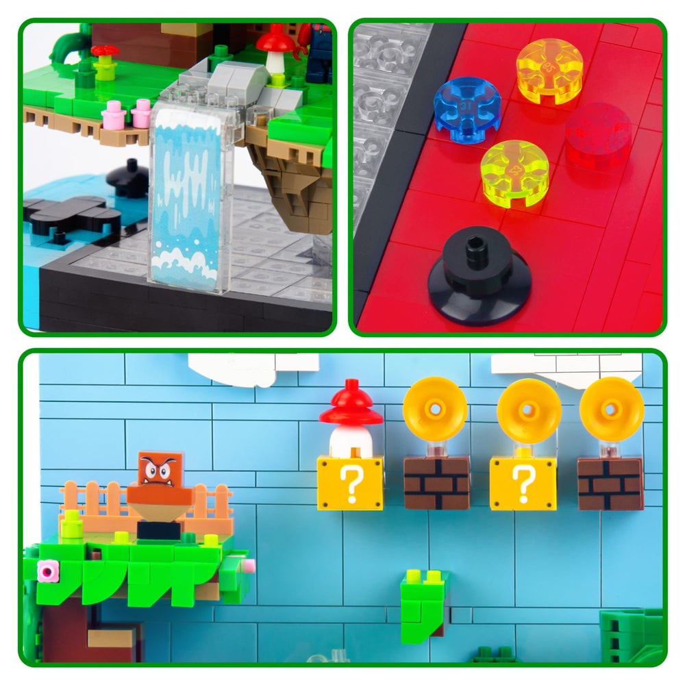 Vziimo Super Game Building Sets: movable characters enable dynamic role-playing experiences.