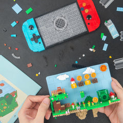 Vziimo Super Game Building Sets: waterfall, ladders, and tree add scenic diorama variety.