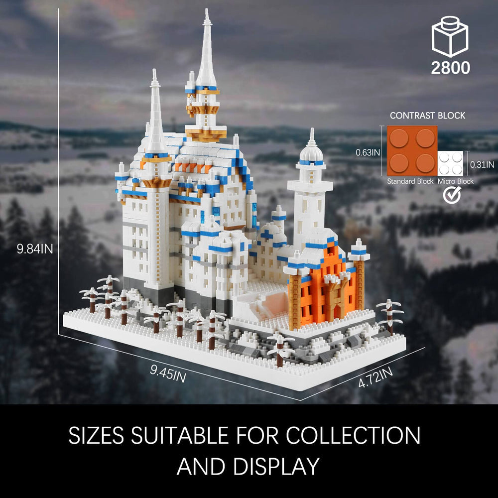 Vziimo 2800-piece kit enables precise, realistic castle modeling.