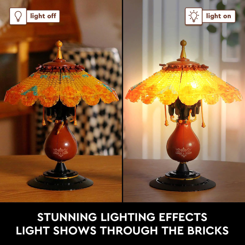 Vziimo transparent lampshade detail enhances ambient lighting.