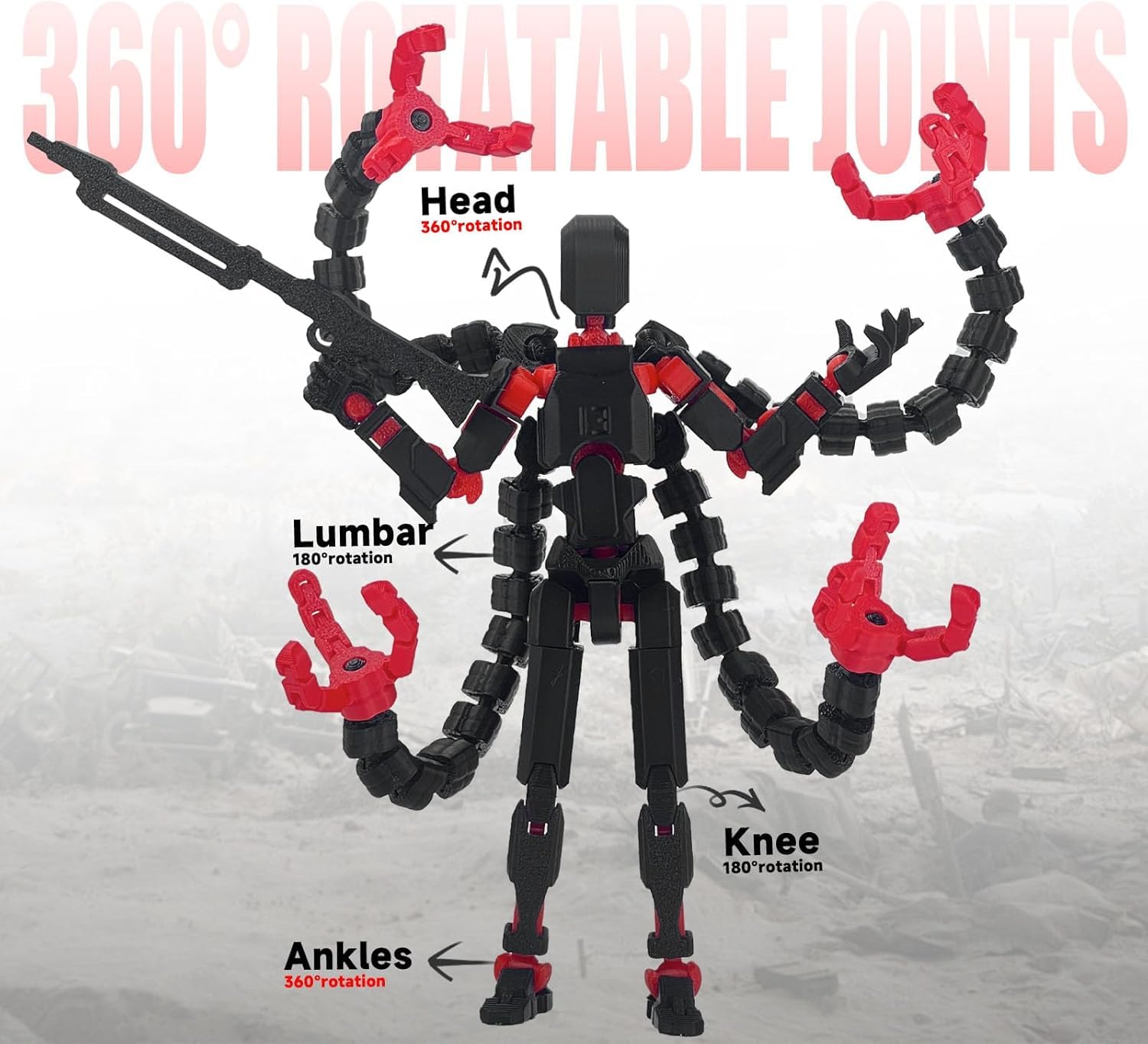 VZNYBL Titan13 accessories set with hands and weapons for customization