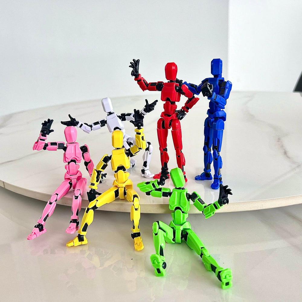 VZNYBL Titan13 figure pose-ready display for desks and shelves.