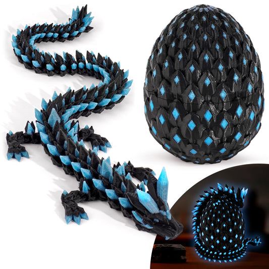 Waaaandefu dragon glow in the dark enhances night ambiance for fantasy shelves.