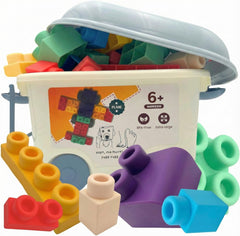 WaBee Baby big soft blocks in rubber material for safe sensory play
