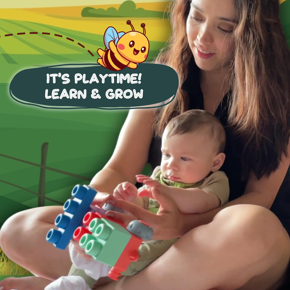 WaBee Baby booklet with 10 designs inspires guided building