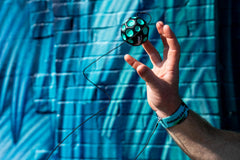 Waboba Bounceback Returning Moon packaging carded blister, portable fun for travel.