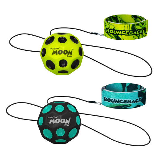 Waboba Bounceback Returning Moon packaging, ready for on-the-go play and quick park sessions