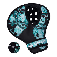 Waboba Catch Water Glove Pro mitt catching water balls for sunny beach play.