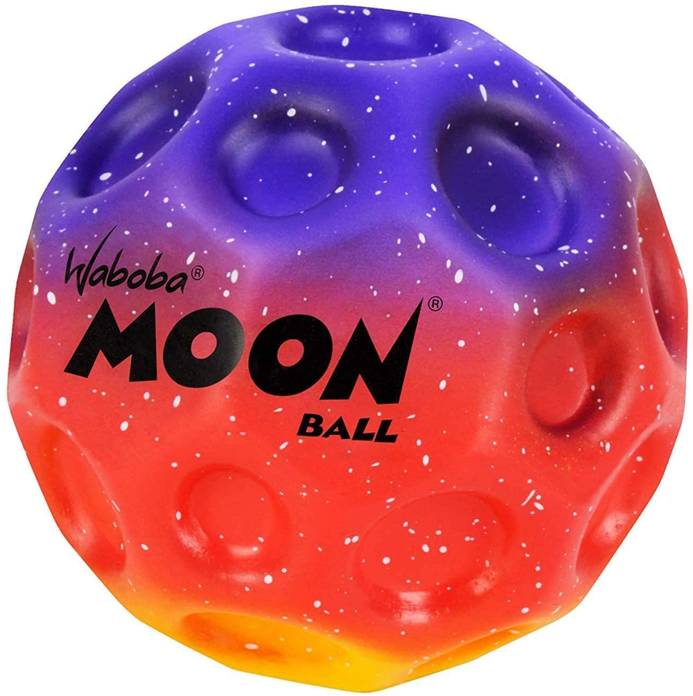 Waboba Moon Ball Gradient bouncing on pavement at skate park.