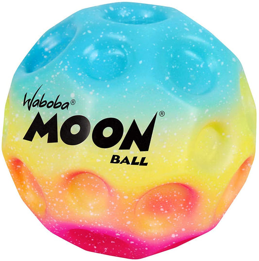 Waboba Moon Ball Gradient Two-Pack on pavement ready for satisfying pops and bounces.