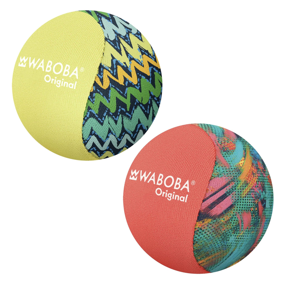 Waboba Original abstract design ball ready to skim and bounce on water