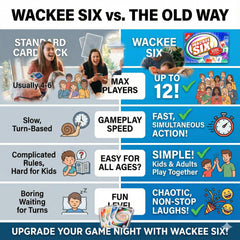 WACKEE SIX screen-free play fosters face-to-face fun and connection