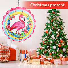 WACLSTDAY Flamingo garden decor spinner enhances porch and yard with subtle motion.