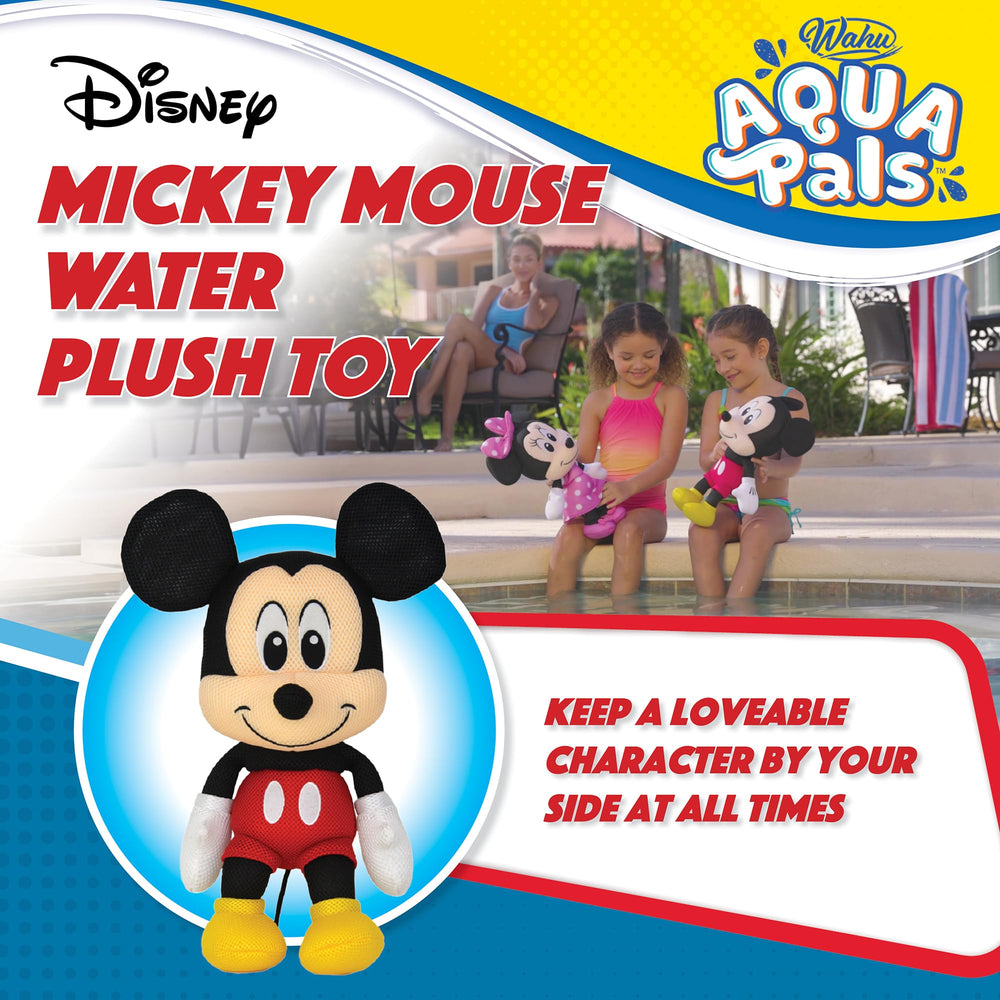 WAHU Aqua Pals AquaDry tech helps Mickey dry quickly after swimming.