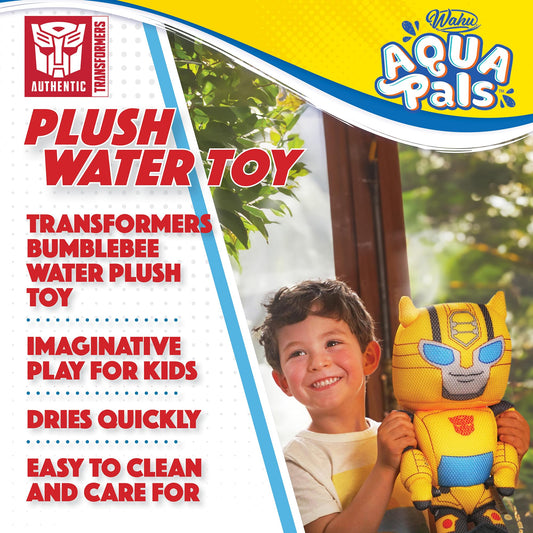 WAHU Bumblebee plush water toy drying in sun after water play