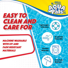WAHU Aqua Pals UV fade-resistant colors stay bright outdoors.