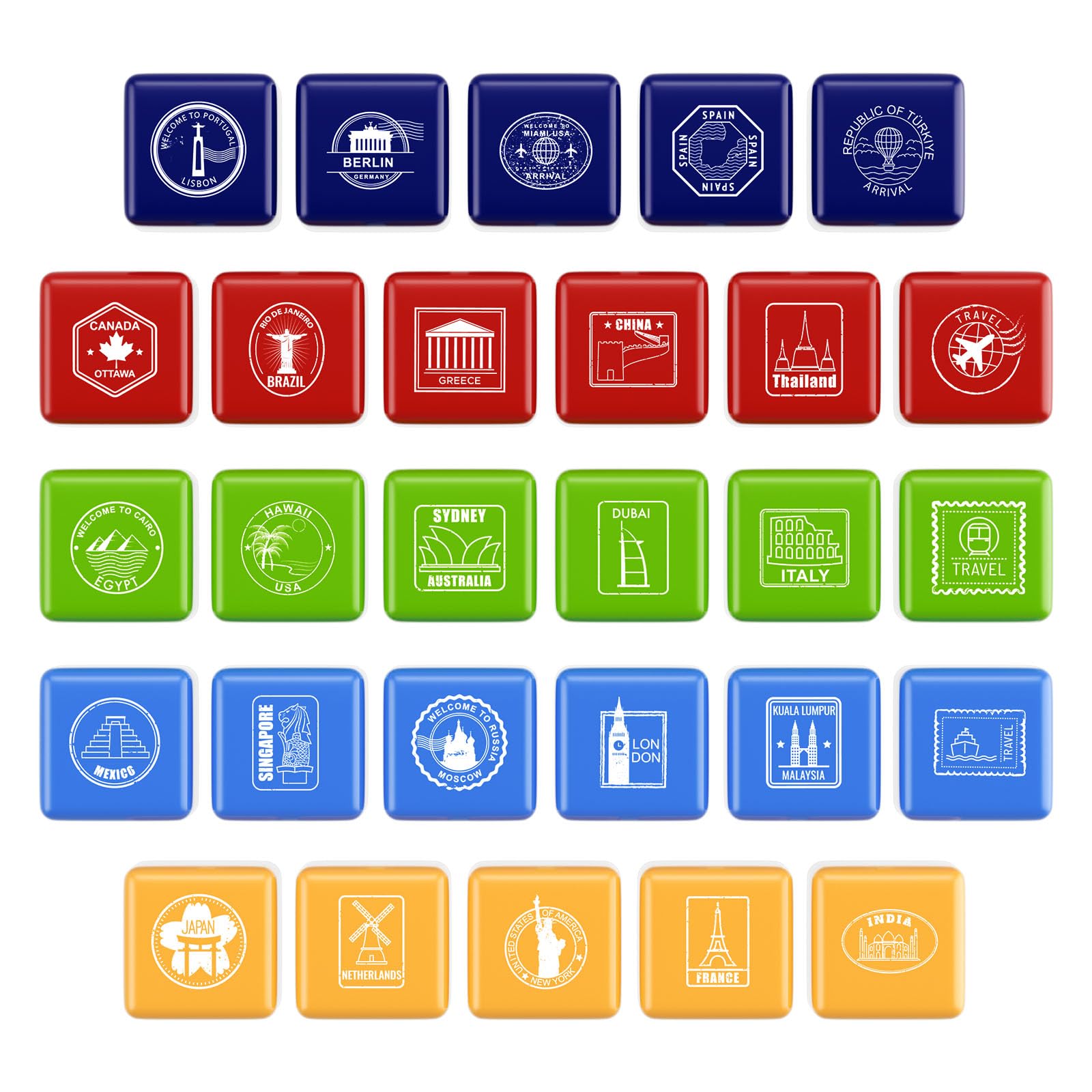 WAHXIAOSW durable plastic stamps for repeated ink use.