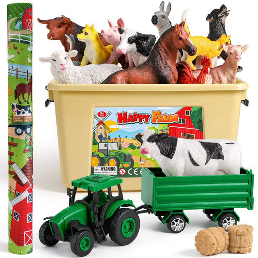 WAIIW realistic animal figurines deliver lifelike detail for toddlers.