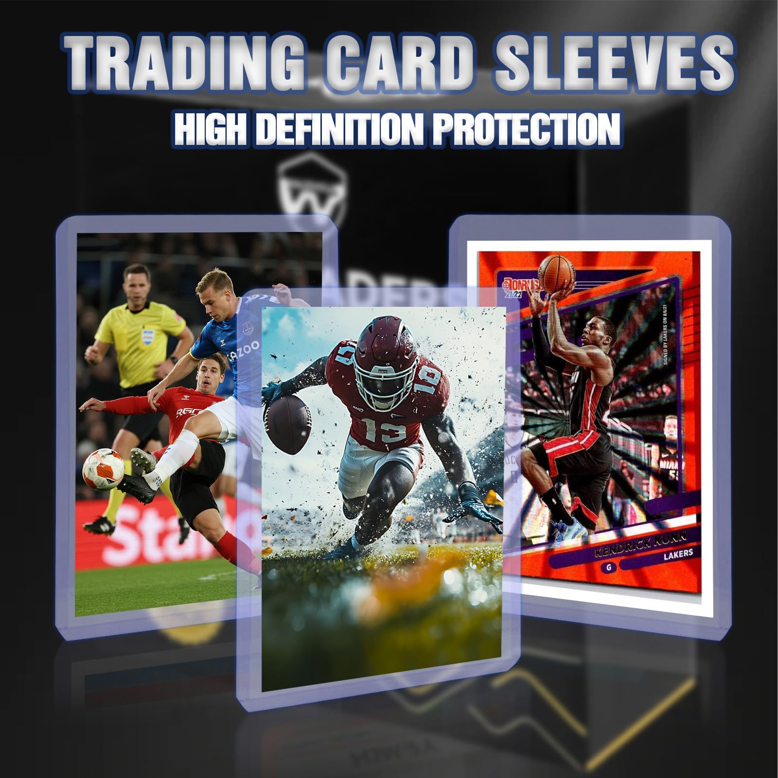 WAIZHIUA soft sleeves 2.6x3.6 keep standard cards safe from scratches.
