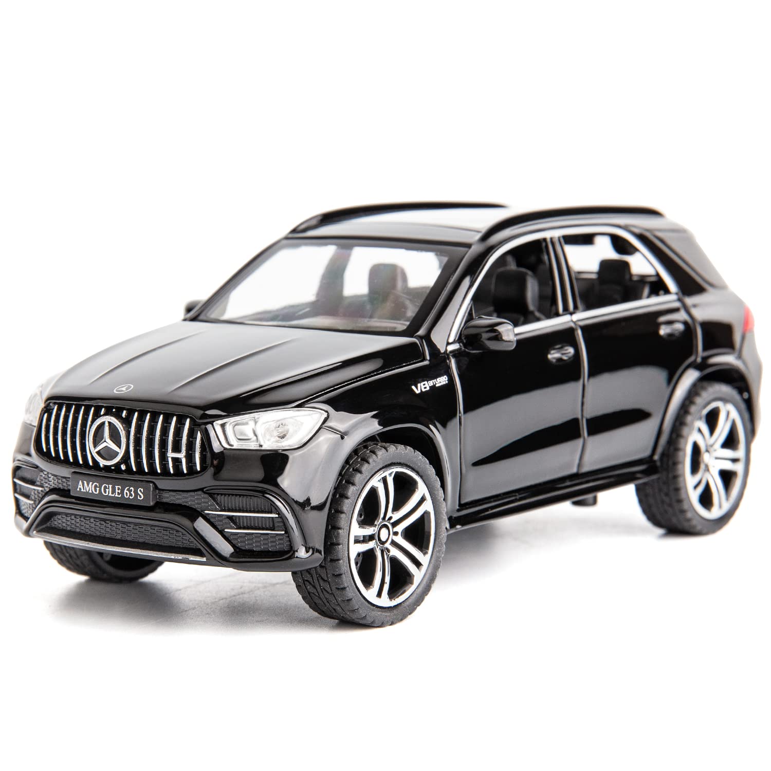 WAKAKAC AMG GLE 63S diecast body in black, ideal for durable display.