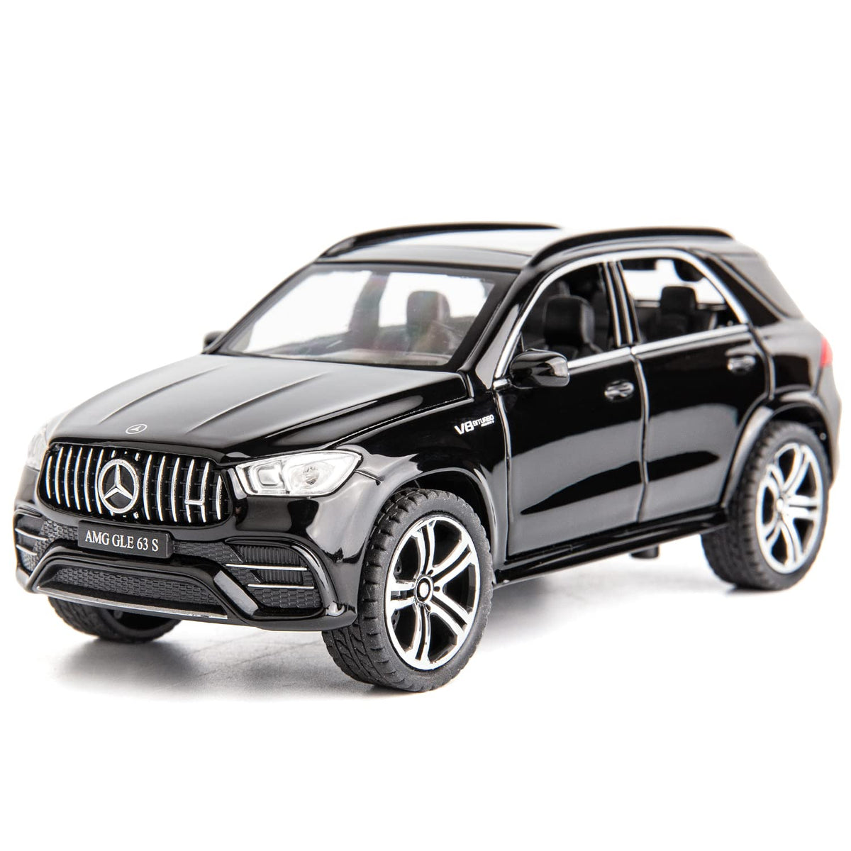 WAKAKAC AMG GLE 63S diecast body in black, ideal for durable display.