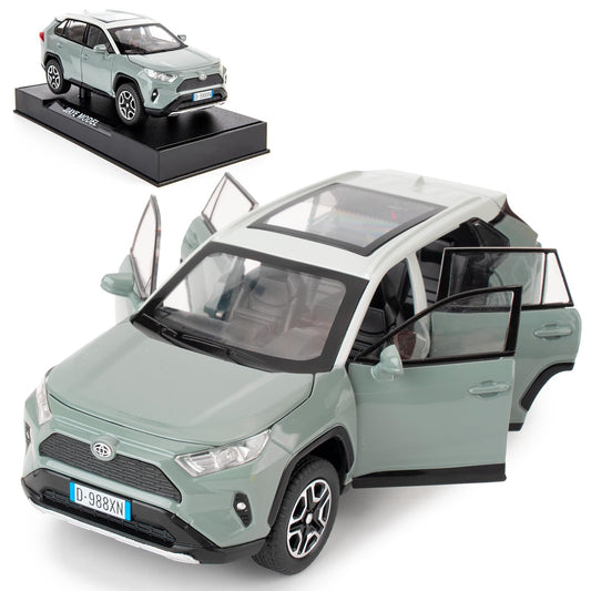 WAKAKAC RAV4 1/32 diecast with base for display or play.
