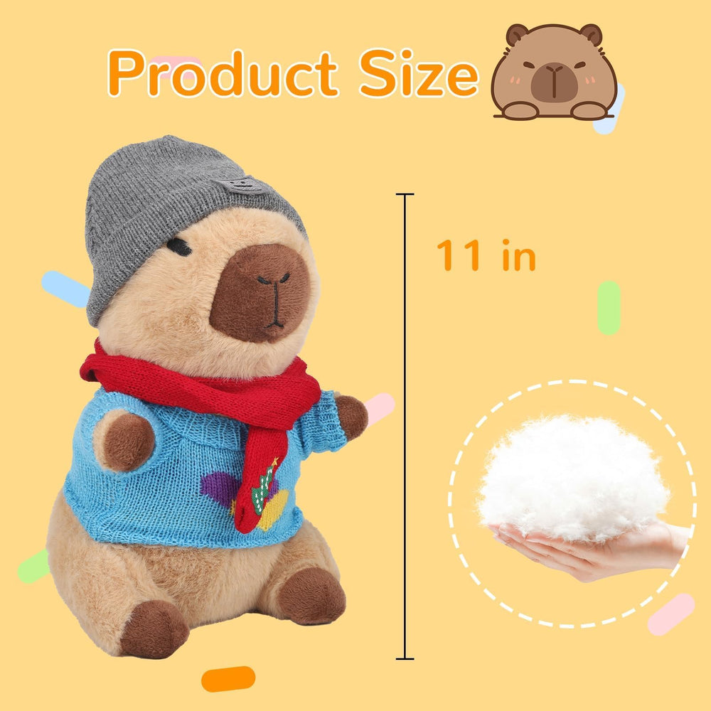 WAKSUN Capybara plush with teddy bear companion for stories