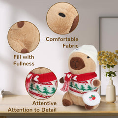 WAKSUN Capybara plush unpacked after vacuum pack ready to fluff