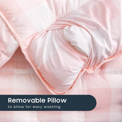 Wake In Cloud brushed microfiber surface for soft, durable daily naps.