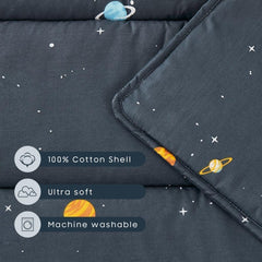 Wake In Cloud nap mat 100% cotton fabric feels soft and durable.