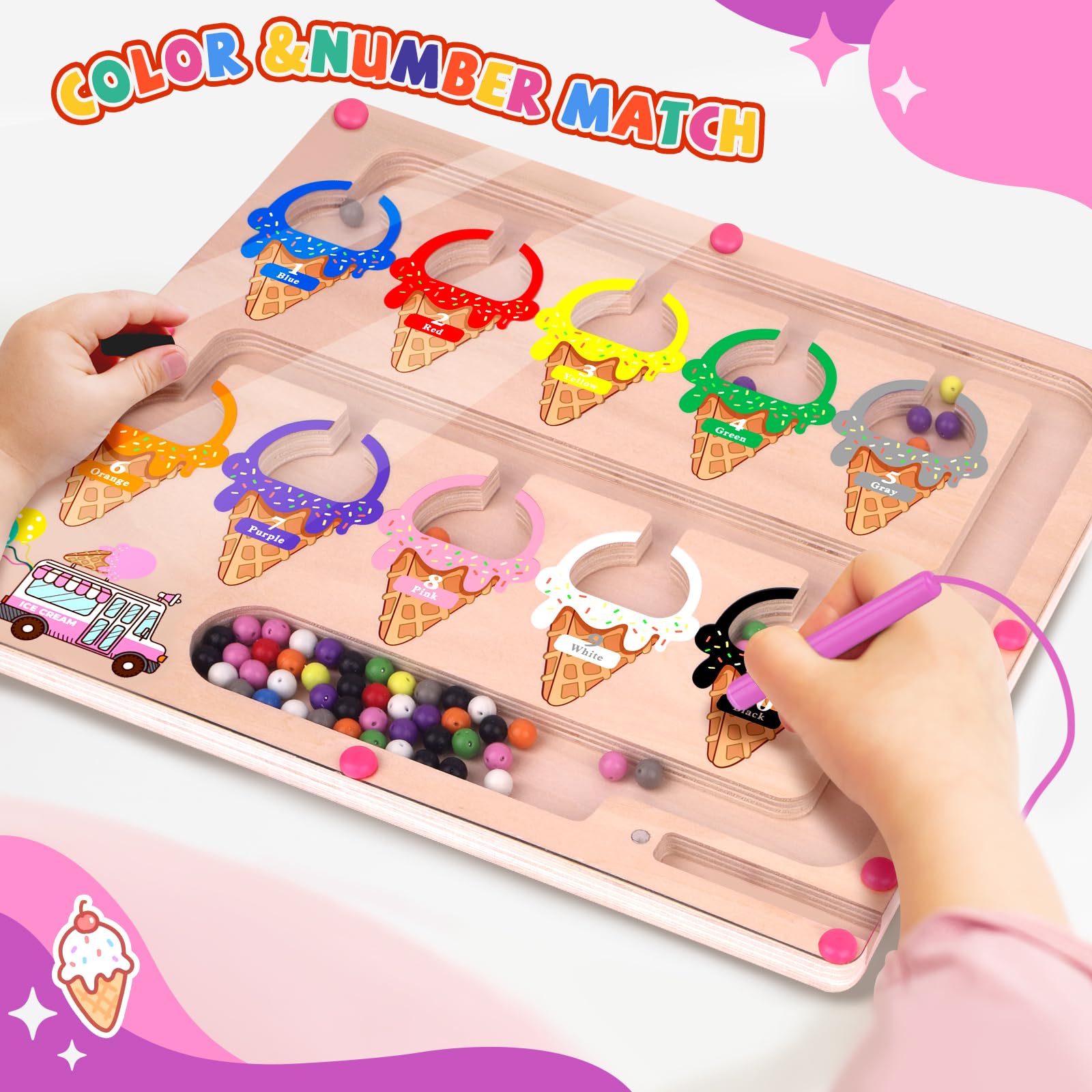 WakeInsa hardwood construction showcases durable toy materials and water-based finish