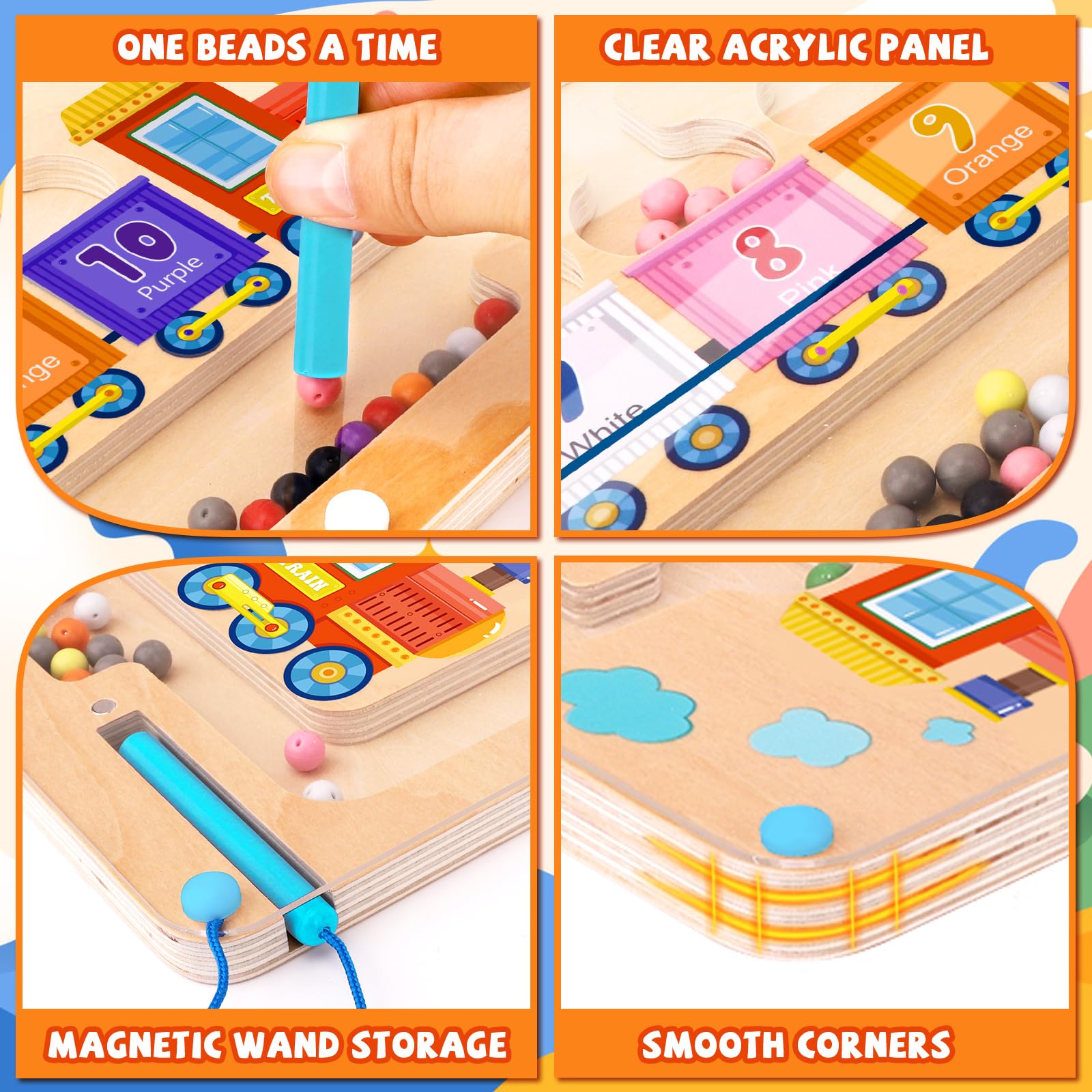wakeInsa wooden toddler maze supports problem solving through playful exploration