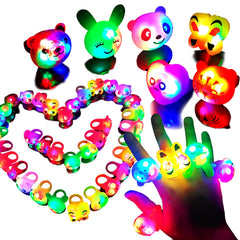 Wakestar 24-pack LED light-up rings with bright colors for party favors