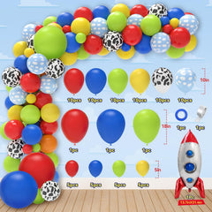 Wakeys Toy-Inspired Story balloon boxes create a playful centerpiece.