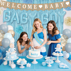 Wakeys Welcome Baby banner greets guests with warmth.