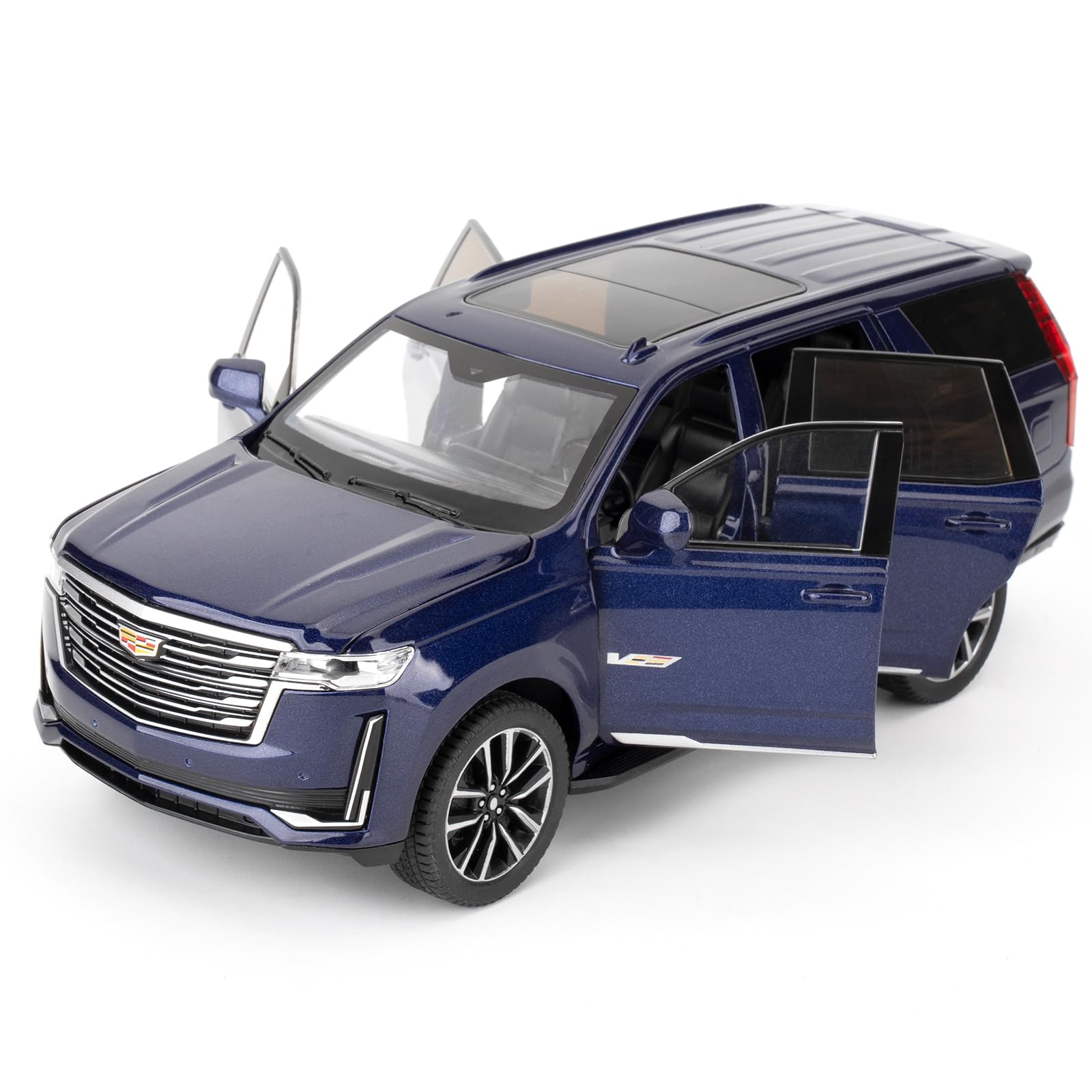 WAKAKAC toy car front view with blue alloy finish and durable build