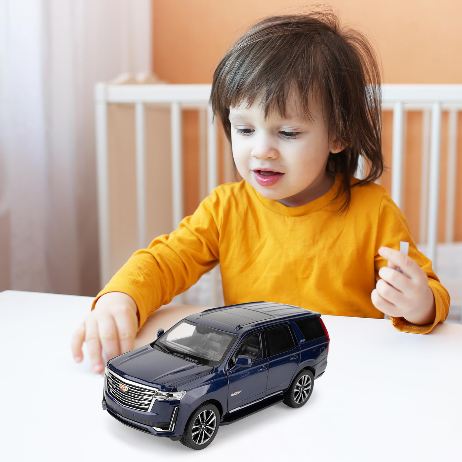 WAKAKAC toy car pull back action demonstrates quick, fun movement